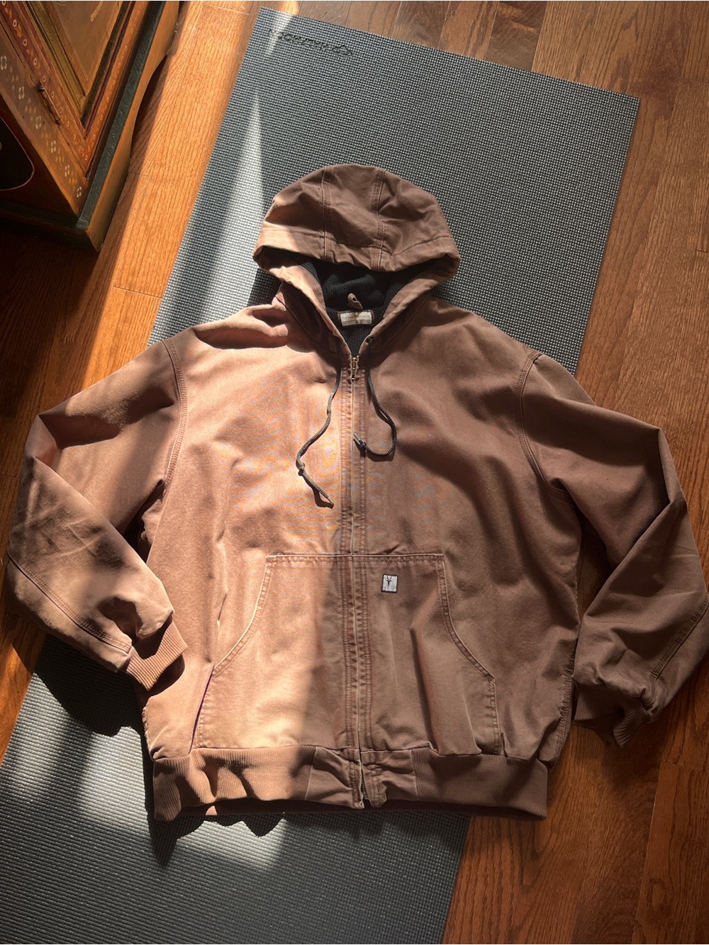 Fortress Products Heavy Canvas Workwear Jacket Brown Zip Up Coat Men’s XL